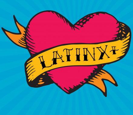 burst and heart illustration latinx+