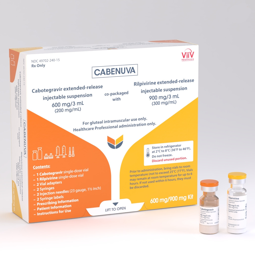 Cabenuva, cabotegravir, rilpivirine